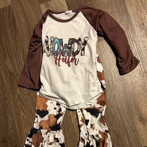 Howdy Heifer cowprint outfit